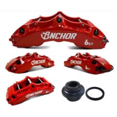 專為FORD FocusMK4/4.5 ST/STWagon 2.3/1.5L而生！前輪新中六活塞卡鉗345mm盤徑套件