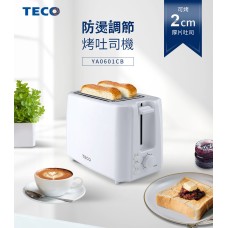 TECO東元 七段烤色調節防燙厚片烤吐司機 YA0601CB TECO東元 七段烤色調節防燙厚片烤吐司機 YA0601CB